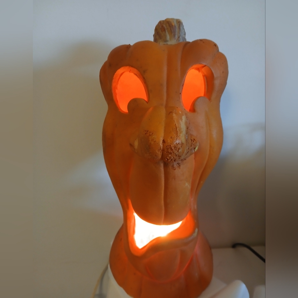 Vintage Lighted Pumpkin